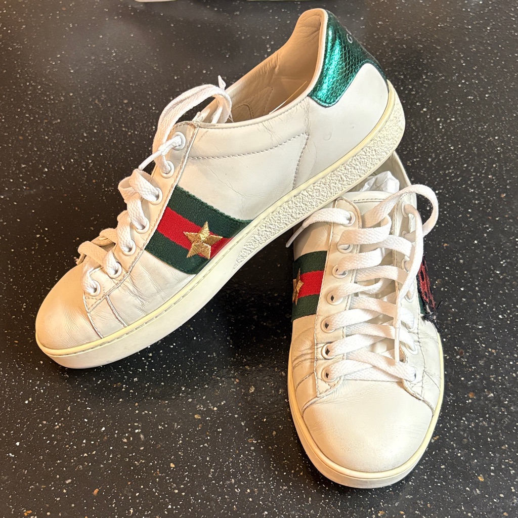 Gucci Ace Pineapple Ladybug Sneaker Size 36.5 Women’s Authentic